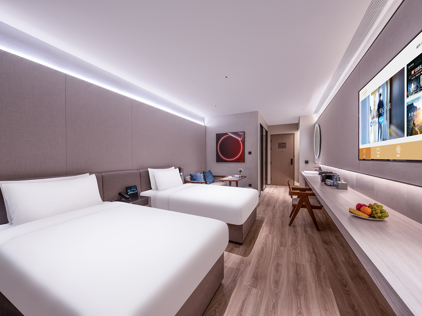 商务双床房（65寸投屏电视+智能客控+minibar小冰箱）