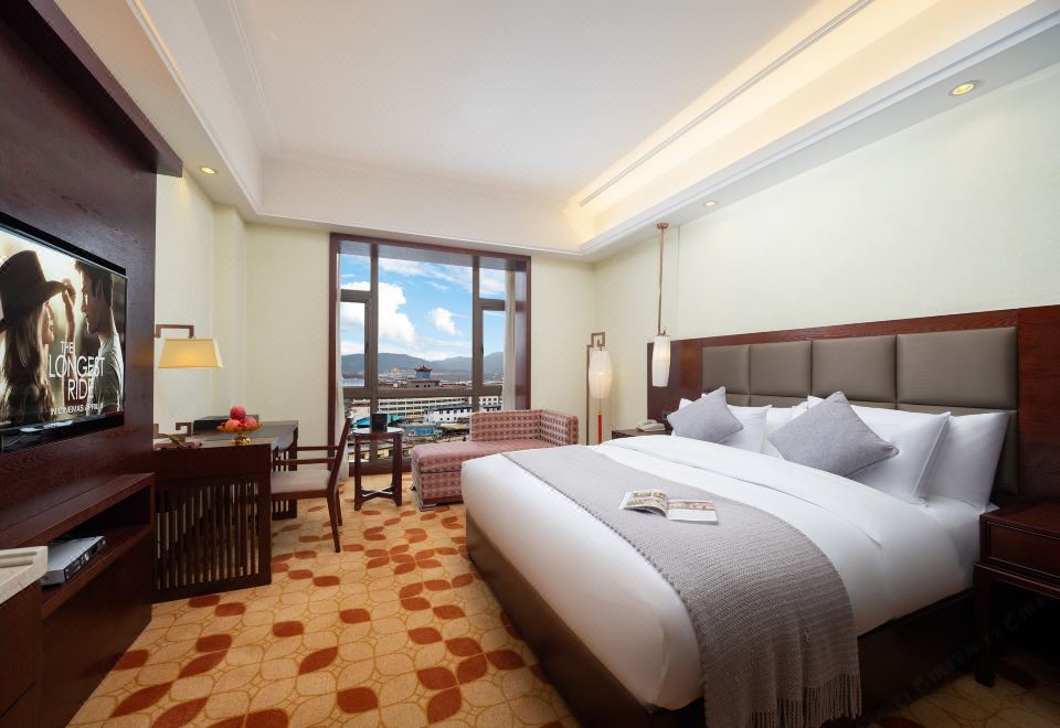 Songzanlin Temple Mountain-View Double Bed Room With Oxygen Supply