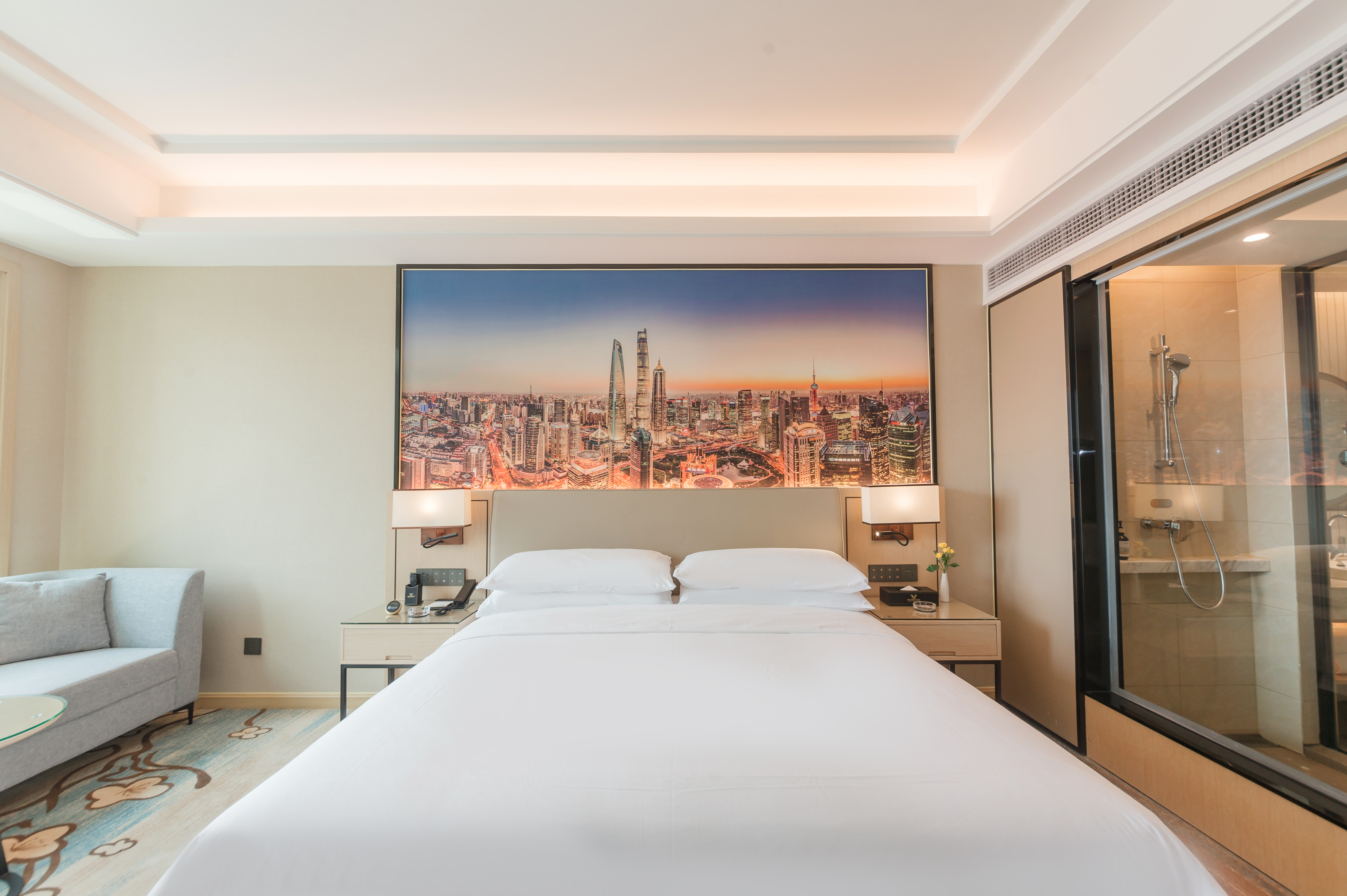 雅致|豪华大床房【智能客控&城市景观】