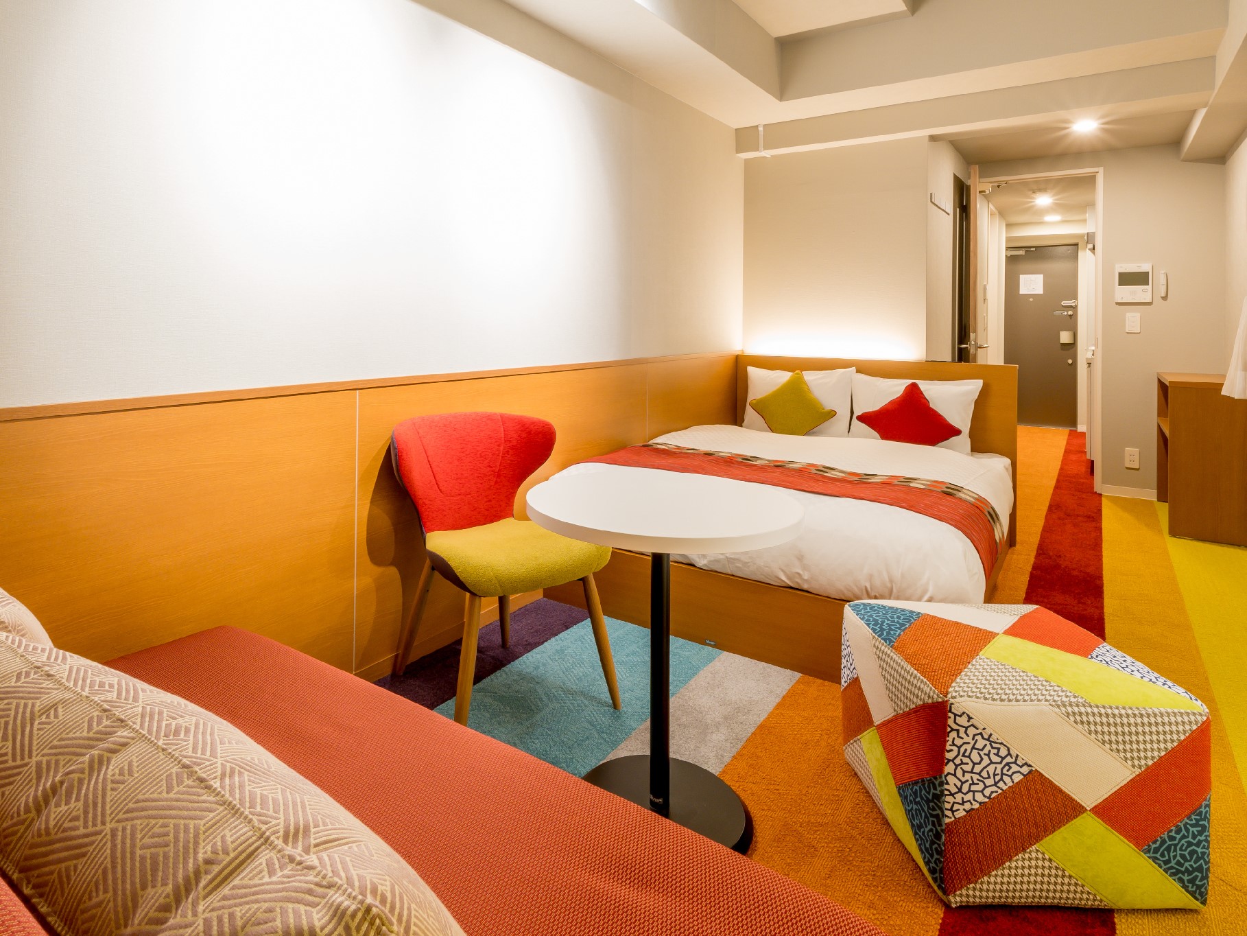 露台双人床房（4人）