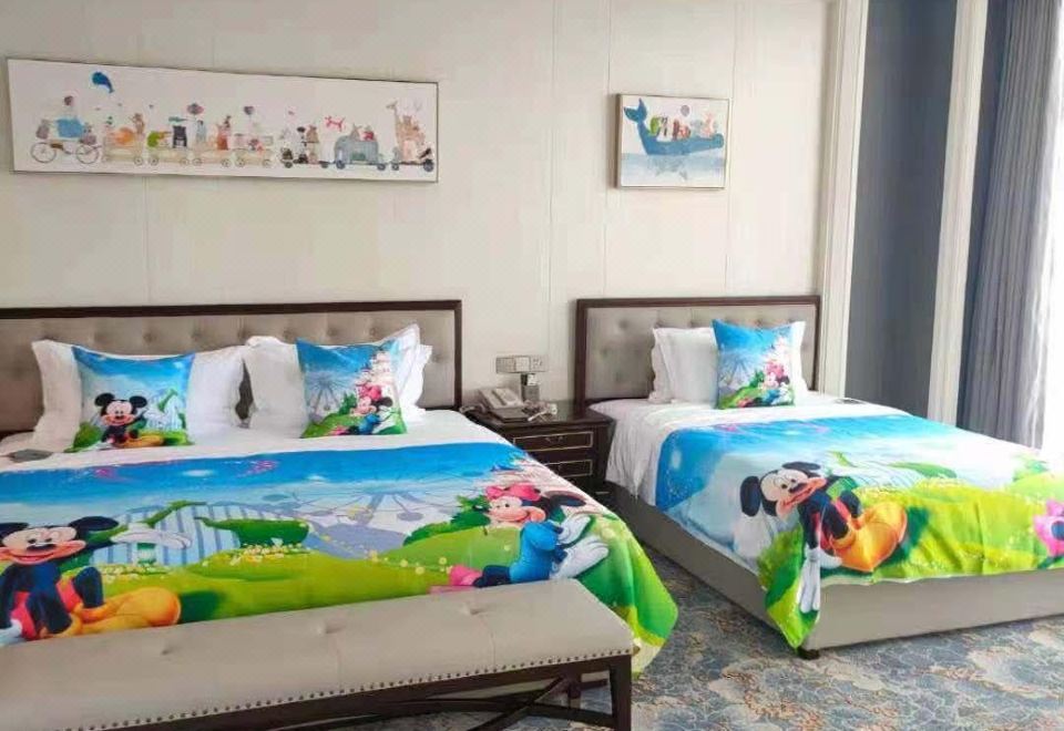 湖景亲子主题房-双床