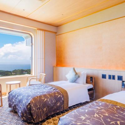 無障礙雙床房（帶衛浴）（禁菸） 伊東高原龜之井飯店優惠