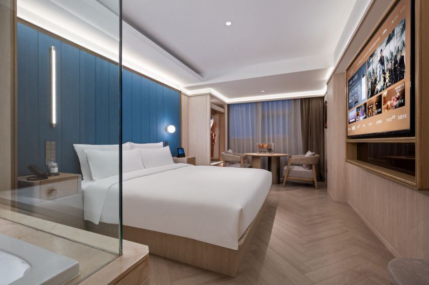 行政大床房（金可儿床垫+迷你冰箱+智能客控+视野开阔）