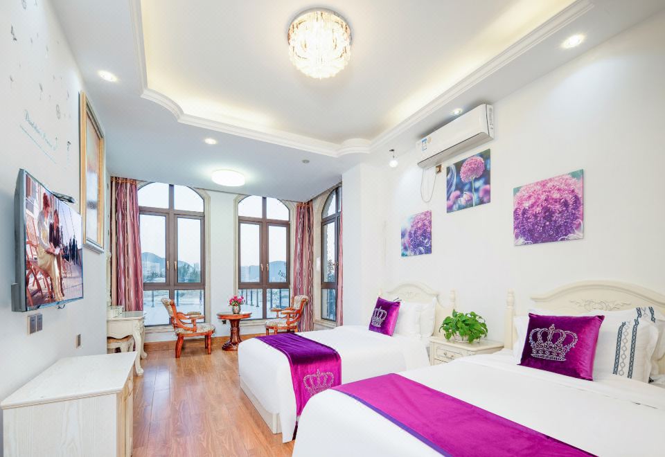 一線海景·相濡以沫10房歐美風轟趴別墅丨私家花園泳池+燒烤+會議室+KTV+自動麻將