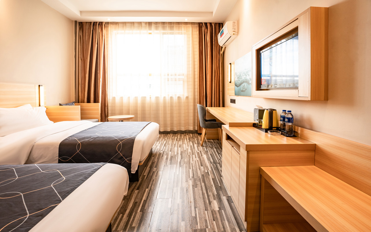 零压舒享双床房（零压枕头床垫+智能烘乾洗衣机+熟睡遮光窗帘）