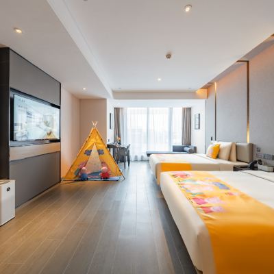 幾木親子雙床房（小冰箱+空中花園） 崑山長江北路寶裕廣場亞朵飯店優惠