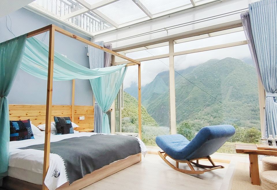 Starry Sky Balcony Double Bed Room