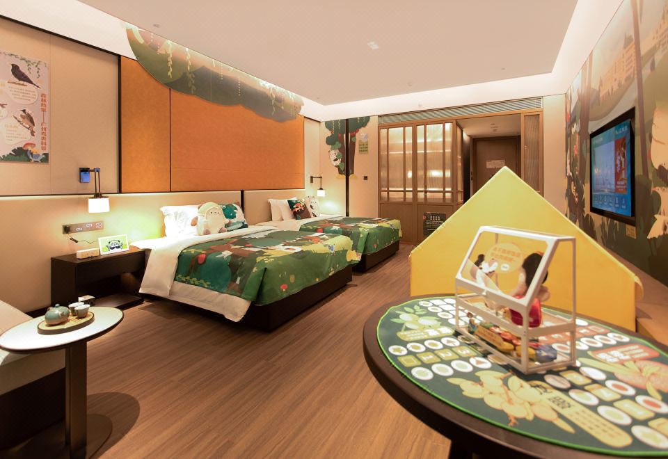 奇幻森林亲子主题双床房-独立泡池