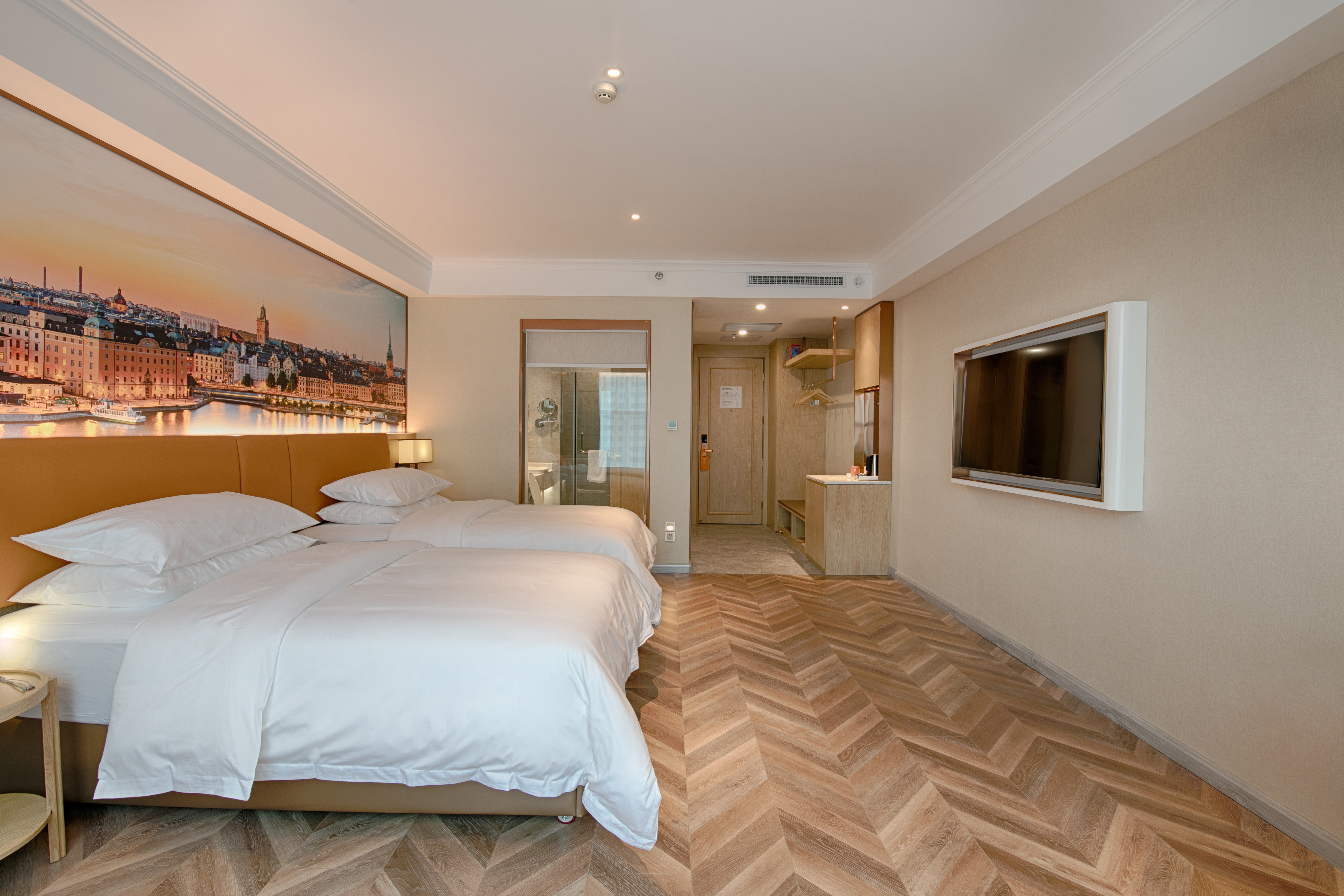 豪华双床房【手机投屏+深睡床品+落地窗】