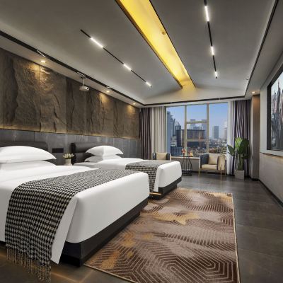 Kai Yue Muyan Light Luxury Twin Room (Spacious) 凱悦星享酒店（長沙IFS國金中心店）優惠