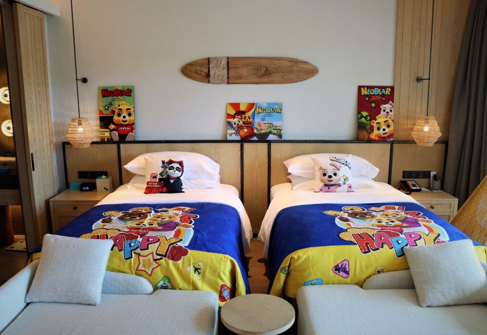 X Resort Xunliao Bay HuizhouFamily Twin Room (Little Bear Neo Theme)