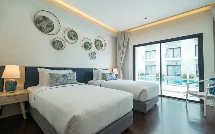 ห้องดีลักซ์พูลวิวเตียงแฝด