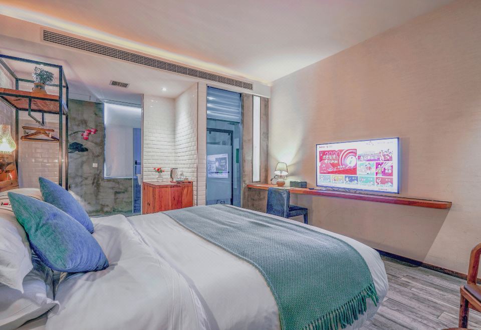 渔埠头·阳光大床房|老街古韵·国美设计+外阳台街景