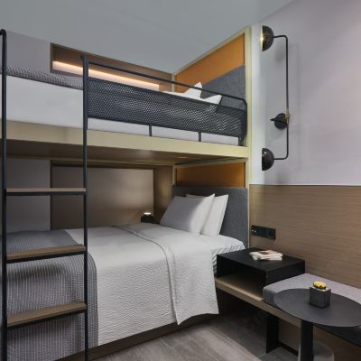 家庭套房（全景浴缸+迷你小冰箱+親子空間） 寧波萬達美華飯店丨京東京造優惠