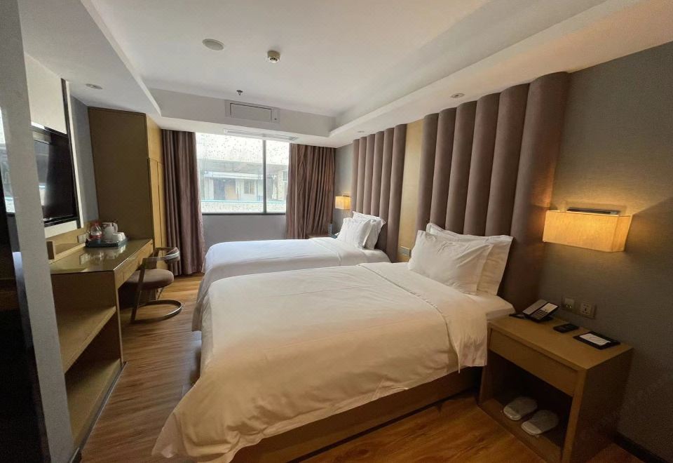 悅品雙床房（輕柔燈光+裸睡床品+手機投屏）