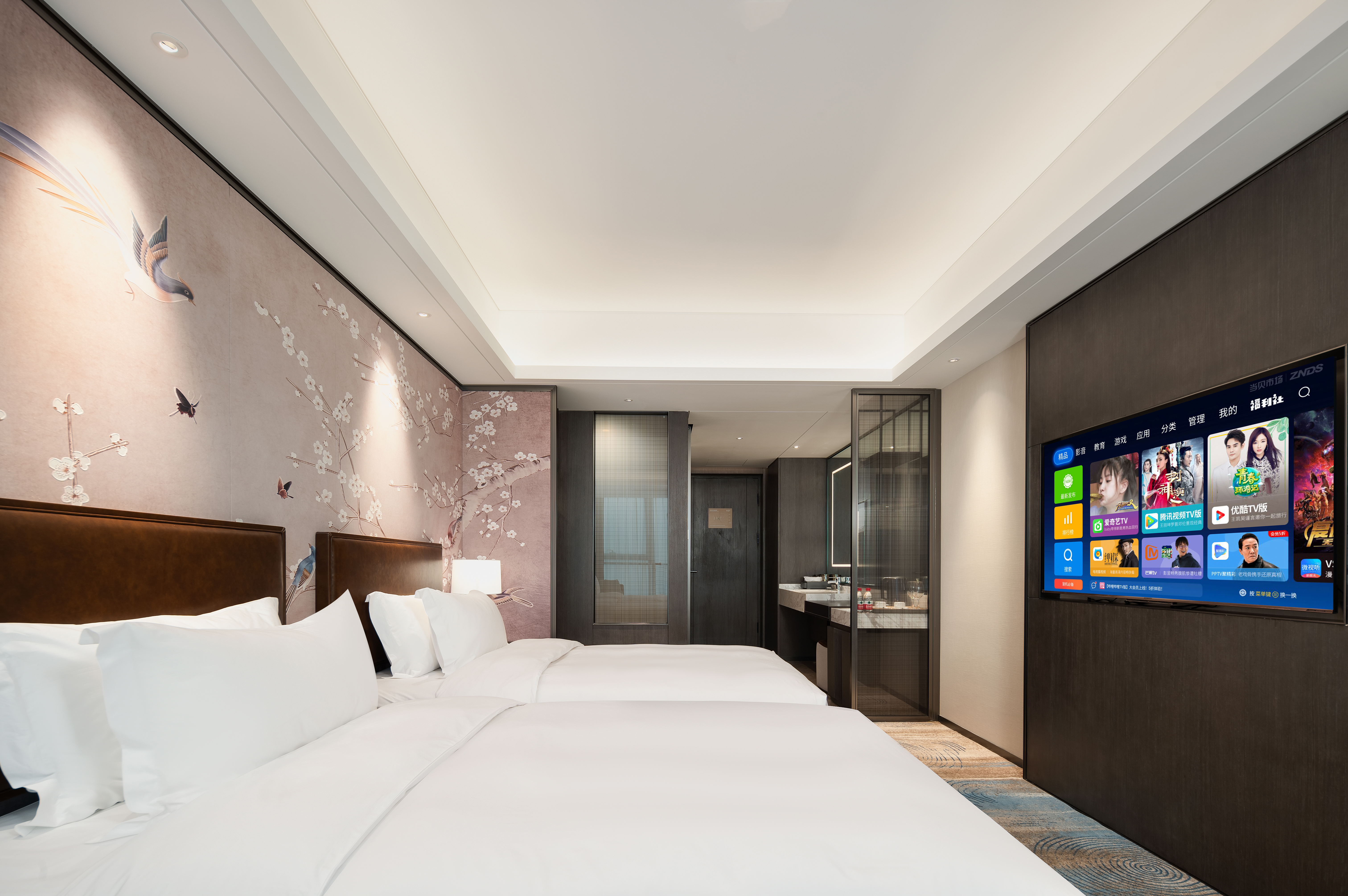 凌空.城景高级双床房（智能客控+品质床品+电视投屏）