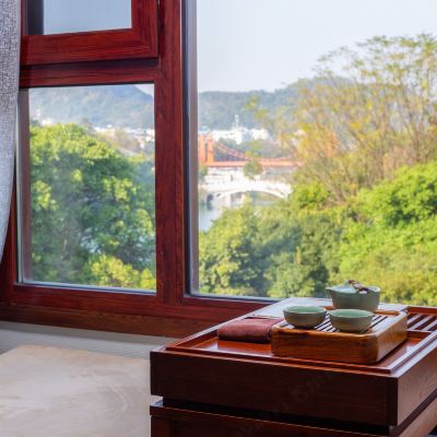 華涇·豪華山水雙床房 桂林靜觀茗樓度假酒店優惠