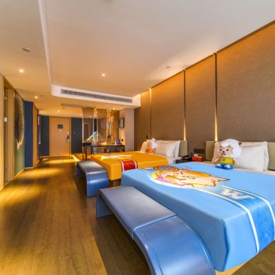 喜洋洋主題親子房（摩天輪夜景+孩童遊玩區+浴缸） 佛山順德歡樂海岸亞朵飯店優惠