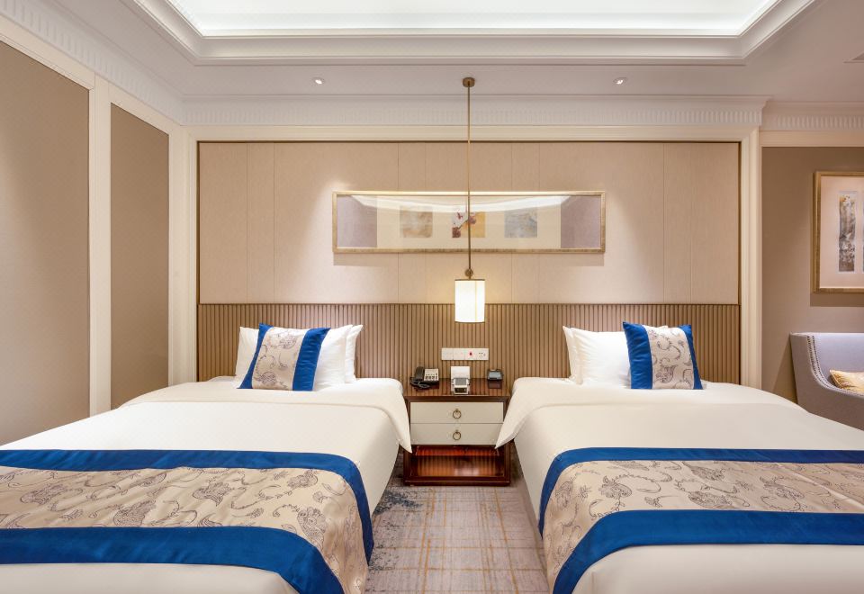 鐘山樓·園景雙床房 -盡享推窗即景