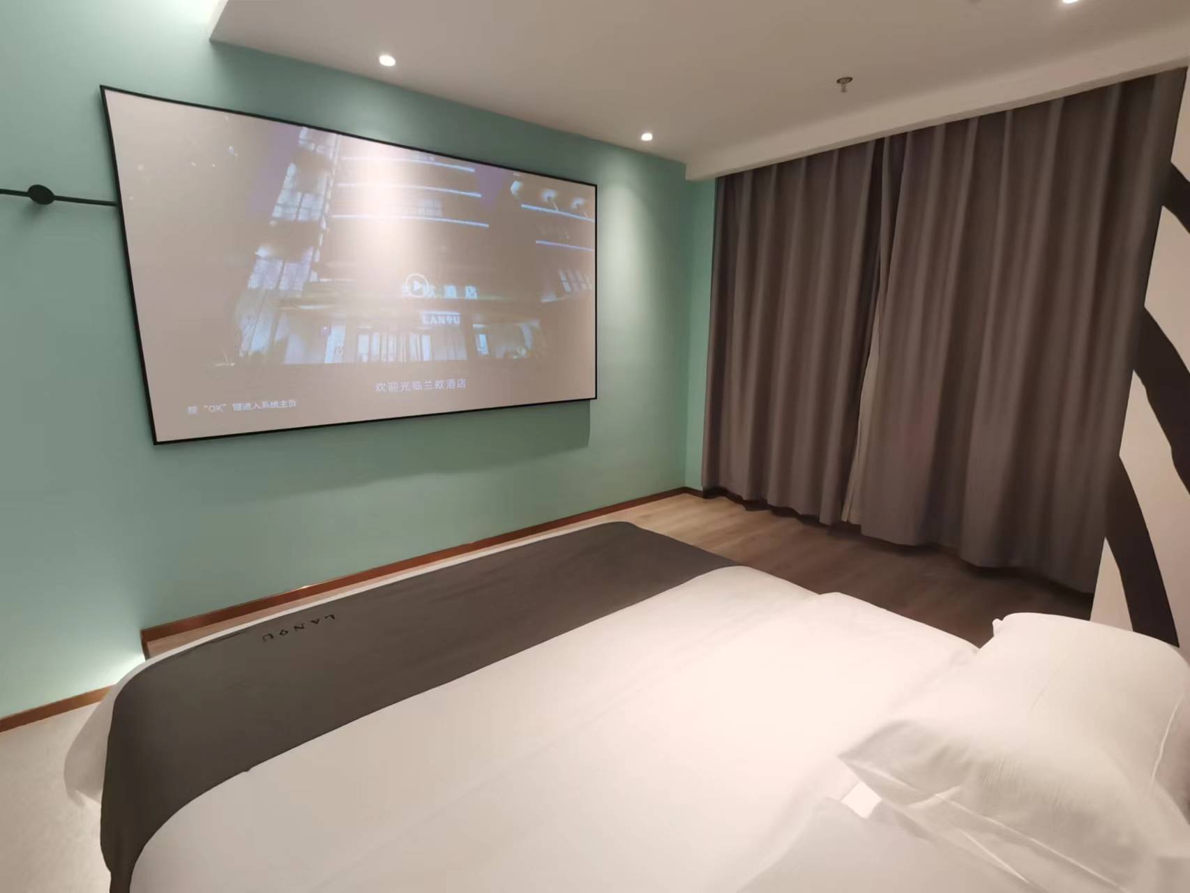 影音巨幕房（全屋智能语音控制+幕布投影）