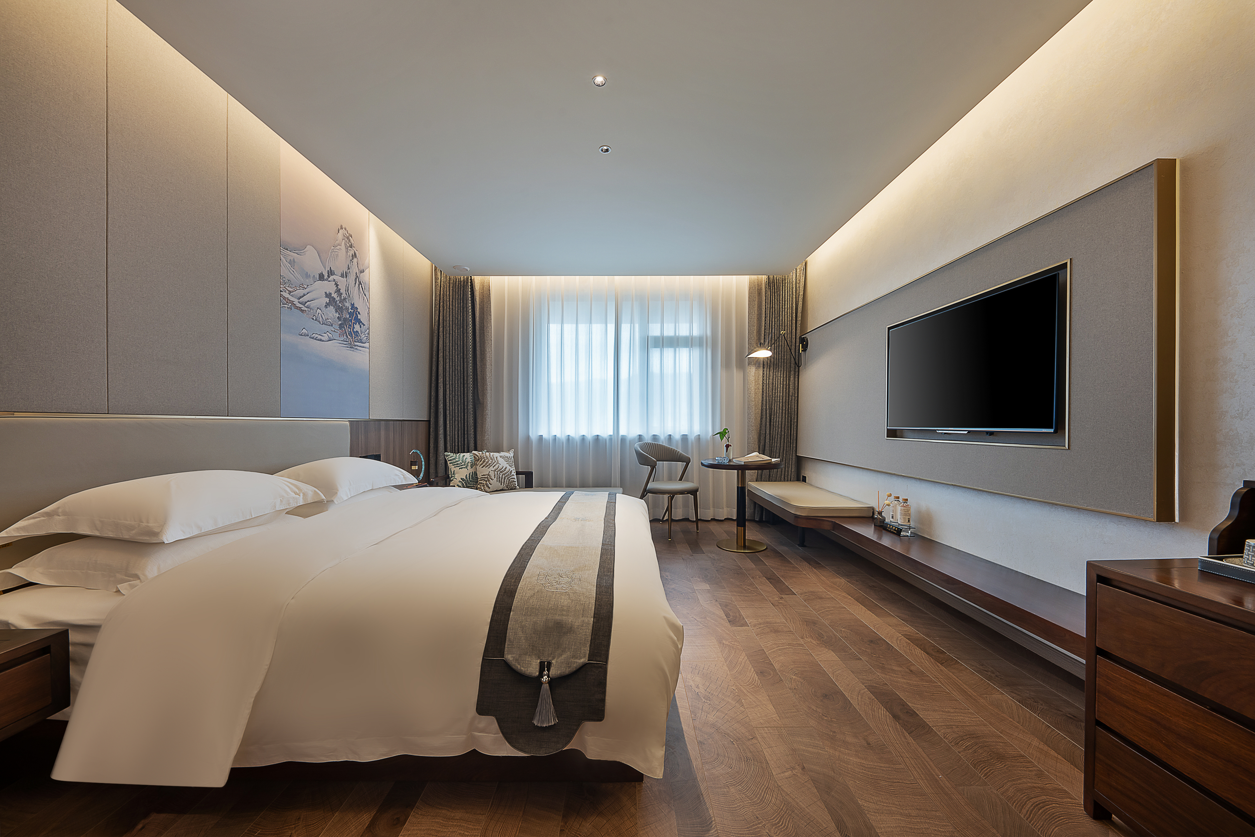 玉缘-轻奢大床房（乳胶床垫+高清影视+办公书桌）