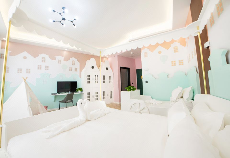 城市与马车主题房