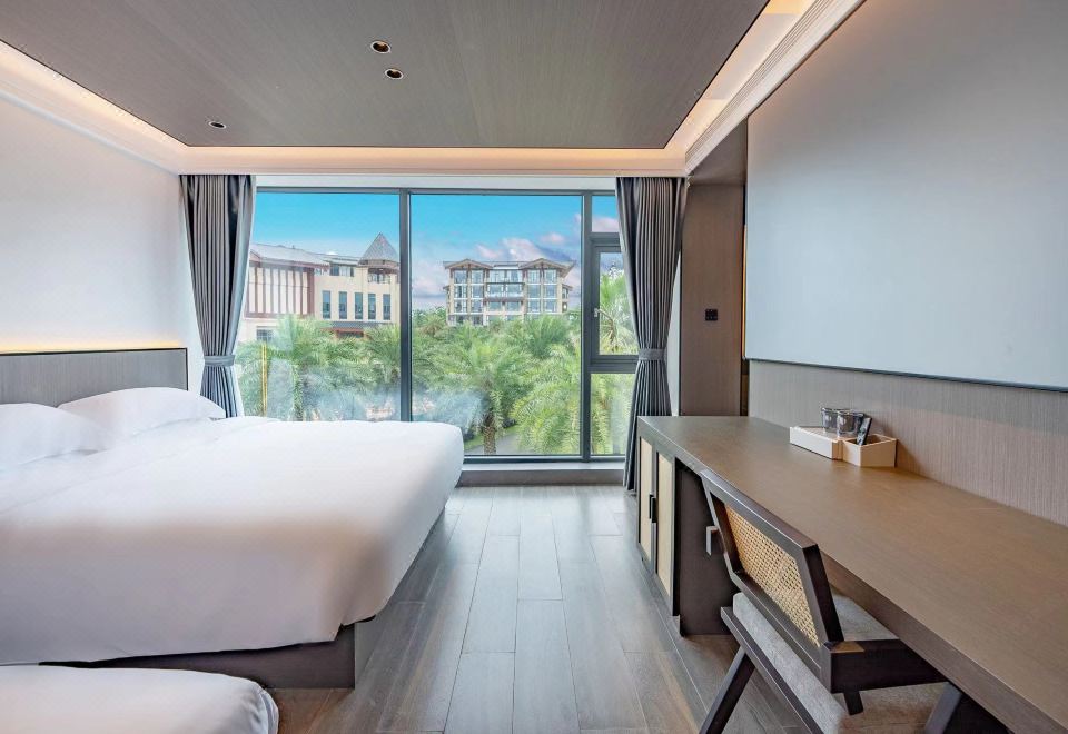 千·園景投影雙床房