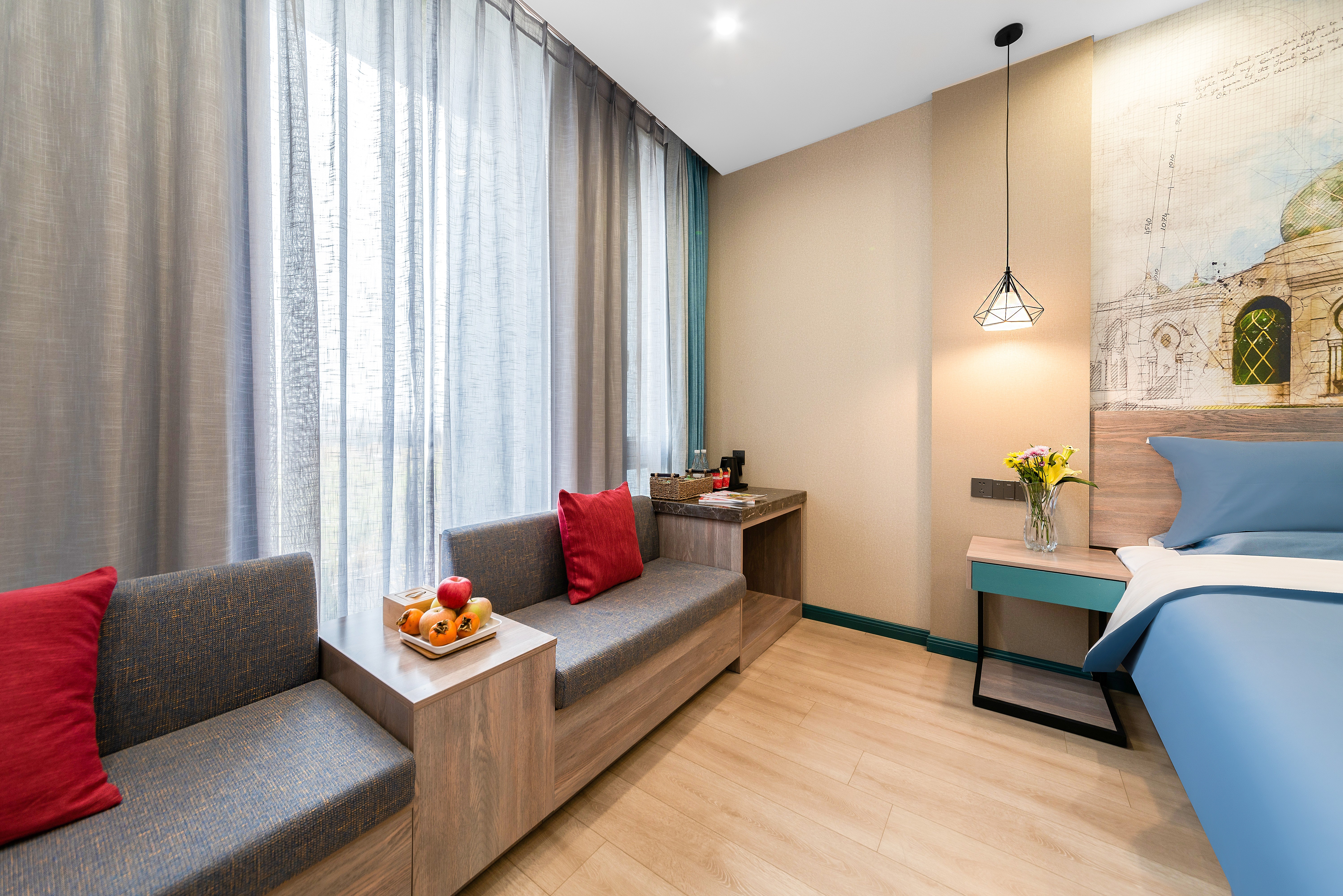 花园尊享双床房