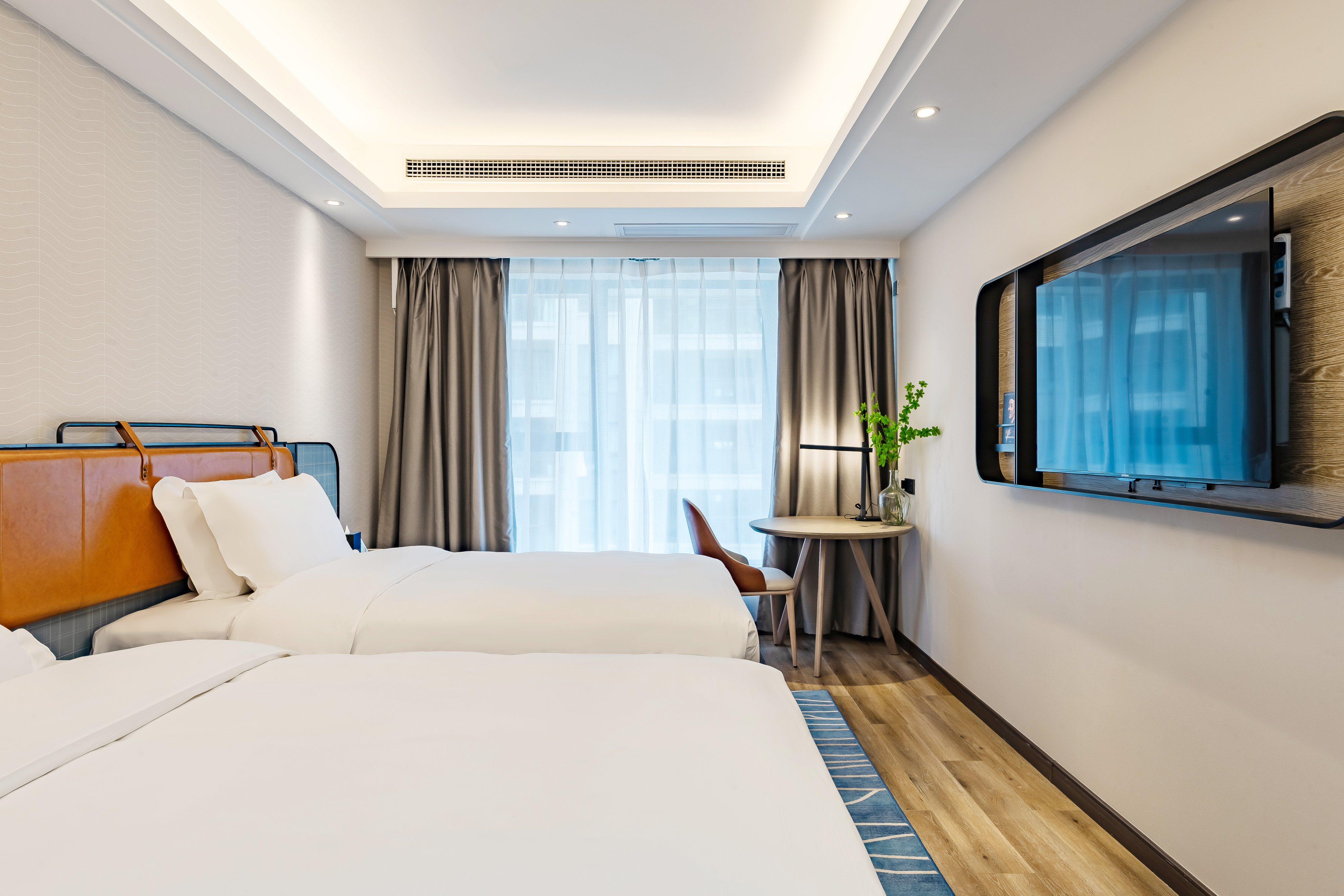 标准双床房（北欧轻奢风+落地窗+舒适床品+乾湿三分离）