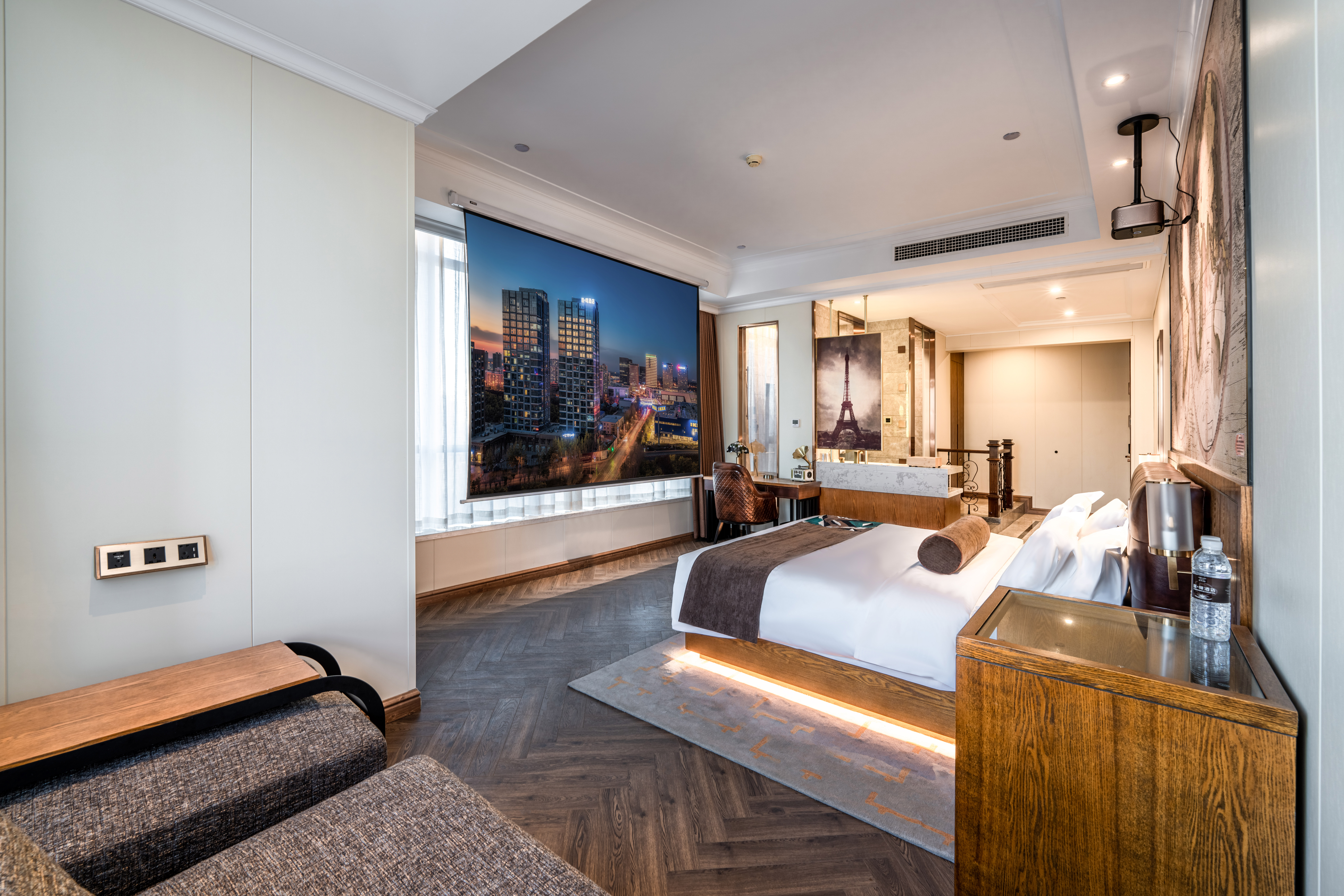 极光巨幕商旅套房（可投屏电视）