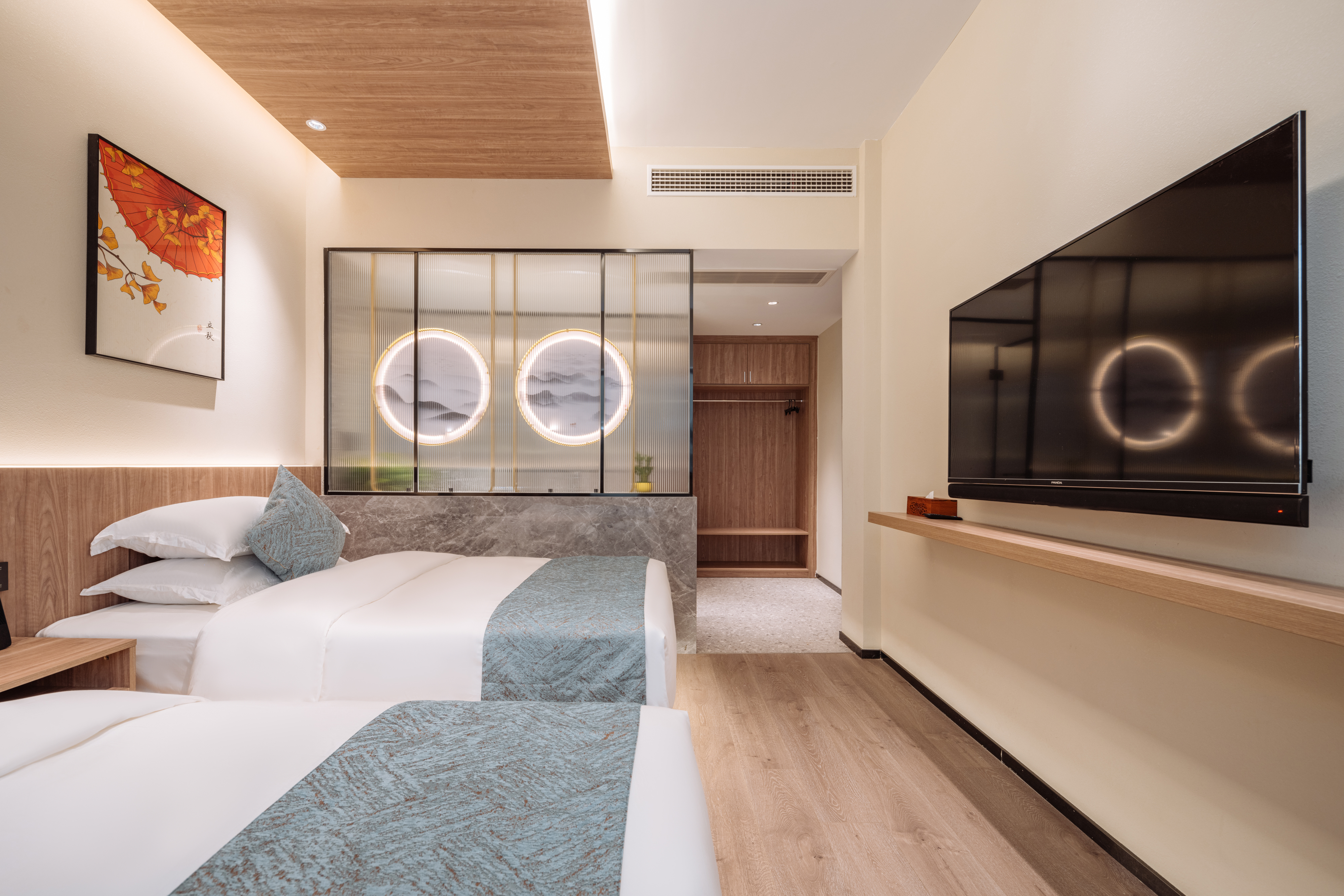 禅悦双床房（中央空调+智能客控+品茶茶具）