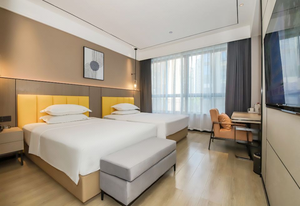 Exquisite Smart Enjoyment Twin Room With Smart Toilet And Comfort Cotton Bedding