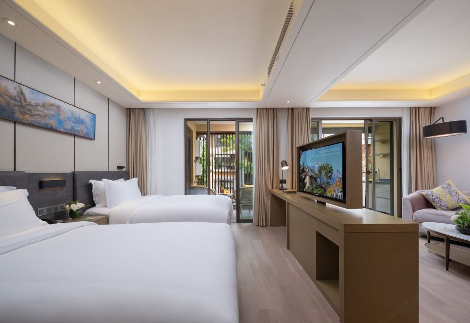 靜謐園景雙床房