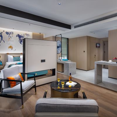 城市夜景雙床套房（小冰箱） 凱里亞德酒店（湖南金融中心店）優惠