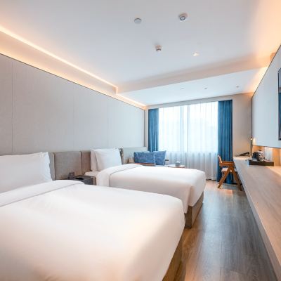 行政雙床房（小冰箱+全屋聲控+記憶棉枕+馬桶加熱） 桔子水晶深圳寶安國際會展中心飯店優惠