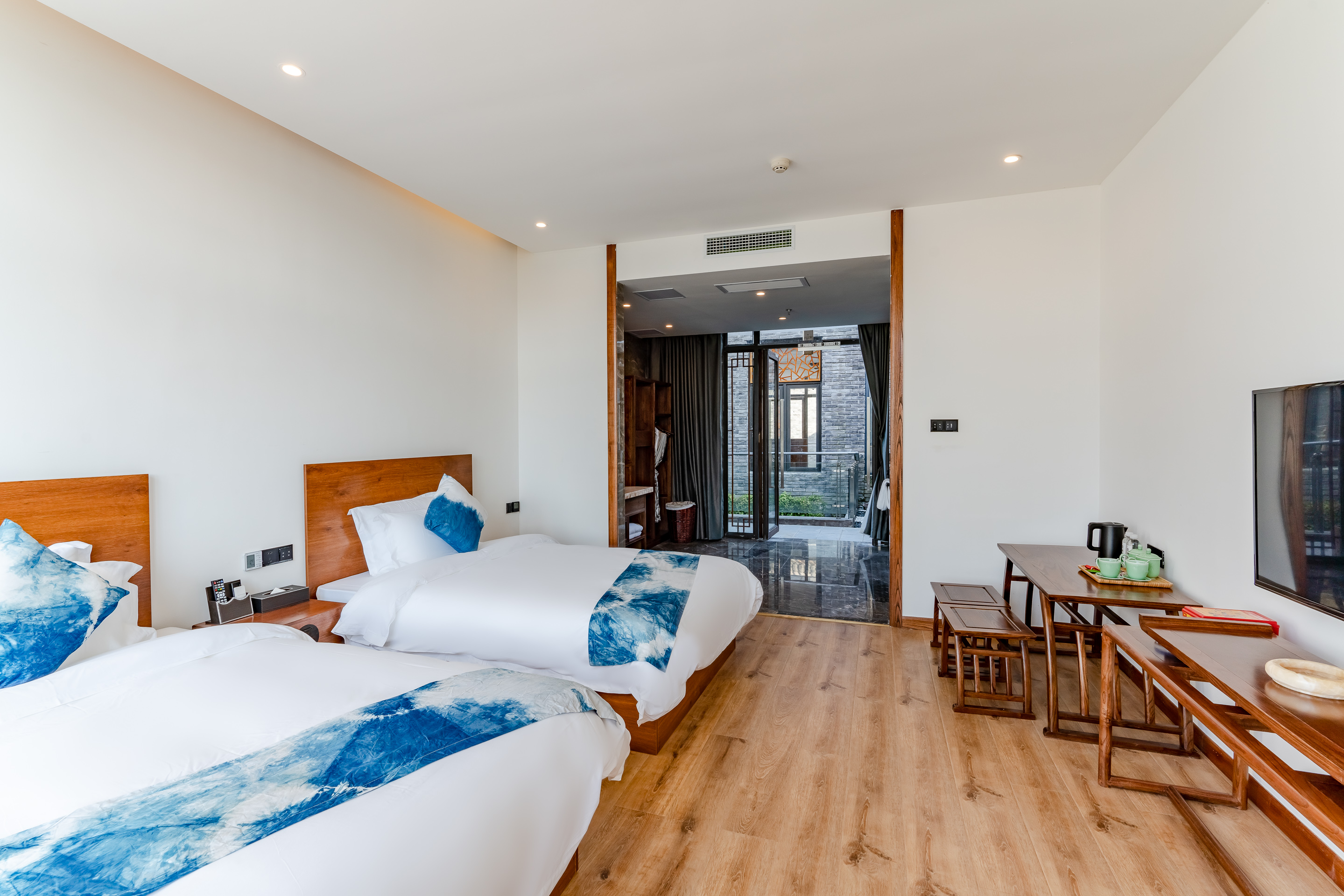 暢和園庭院花園雙床房