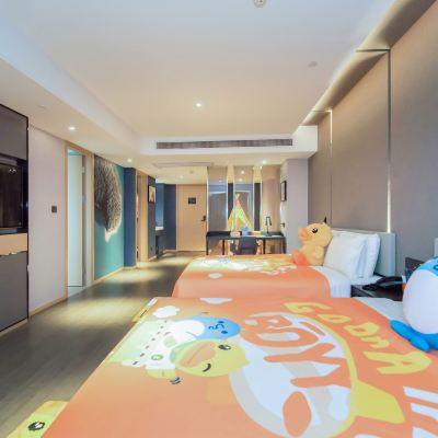 Bduck小黃鴨親子主題房（摩天輪夜景+孩童遊玩區+浴缸 佛山順德歡樂海岸亞朵飯店優惠