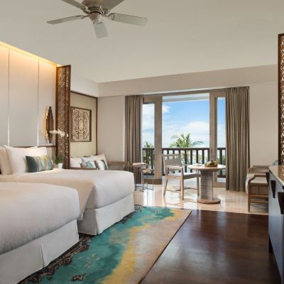 豪華海濱雙床房 峇裡島康萊德飯店優惠