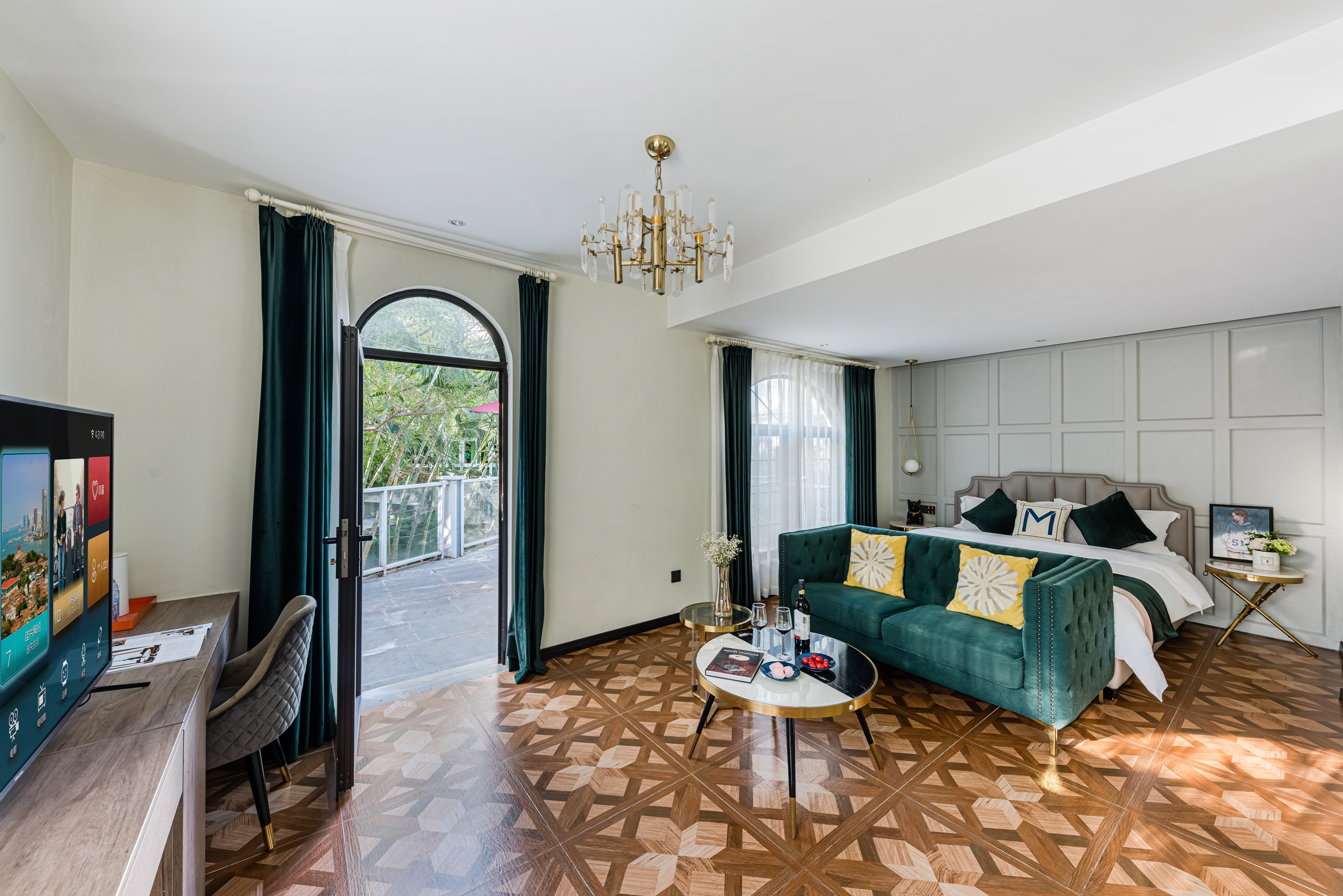 思海.露臺設計大床房