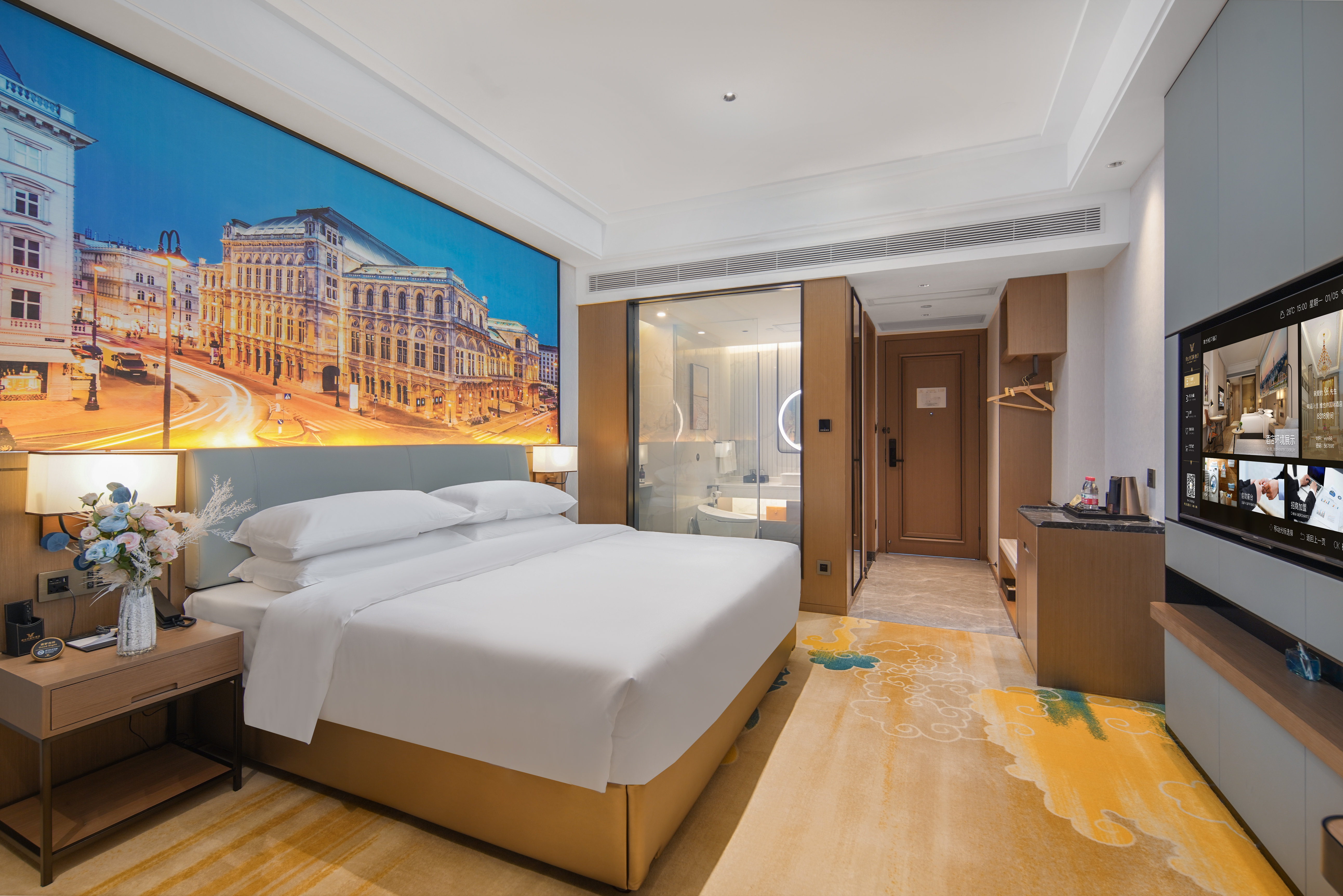 标准大床房【舒眠臻享+雾化玻璃+全屋智能语音】