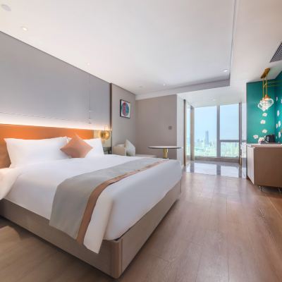 雲景大床房（俯瞰高空夜景+智能客控） 武漢漢口金融中心美侖飯店優惠