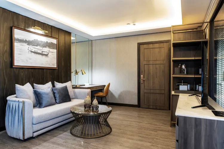 ห้องดีลักซ์เตียงคิงไซส์ (40 ตารางเมตร) + ฟรีรถรับส่งสนามบิน