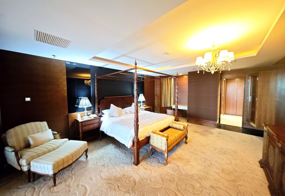 亿豪经典丨行政套房（小）（全景客厅+露台+圆浴缸）