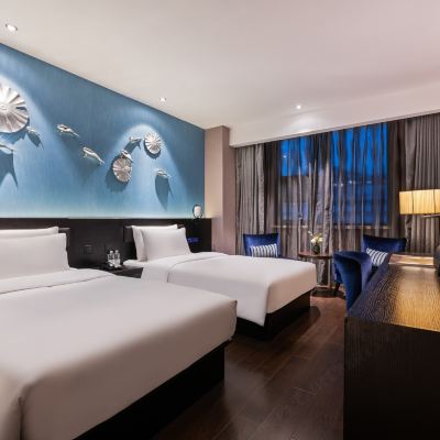 豪華雙床房（人體感應+城市夜景） 桔子水晶杭州武林廣場銀泰飯店優惠