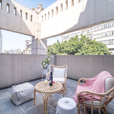 粉色大床房-有大露台還有投影 蔓菲公寓（佛山祖廟店）優惠