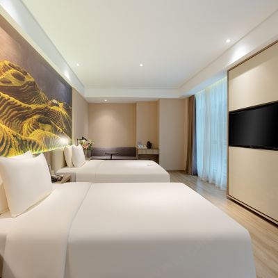 高級雙床房（裸棉床品+普蘭特床墊） 南寧南湖地鐵站亞朵酒店優惠