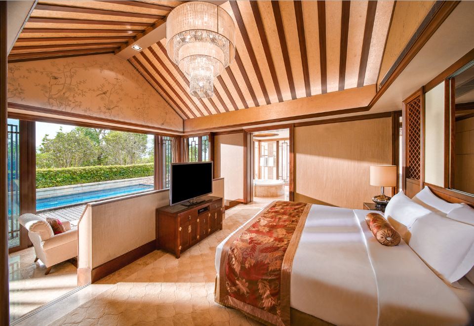 四臥C型別墅-獨立溫泉泡池及泳池