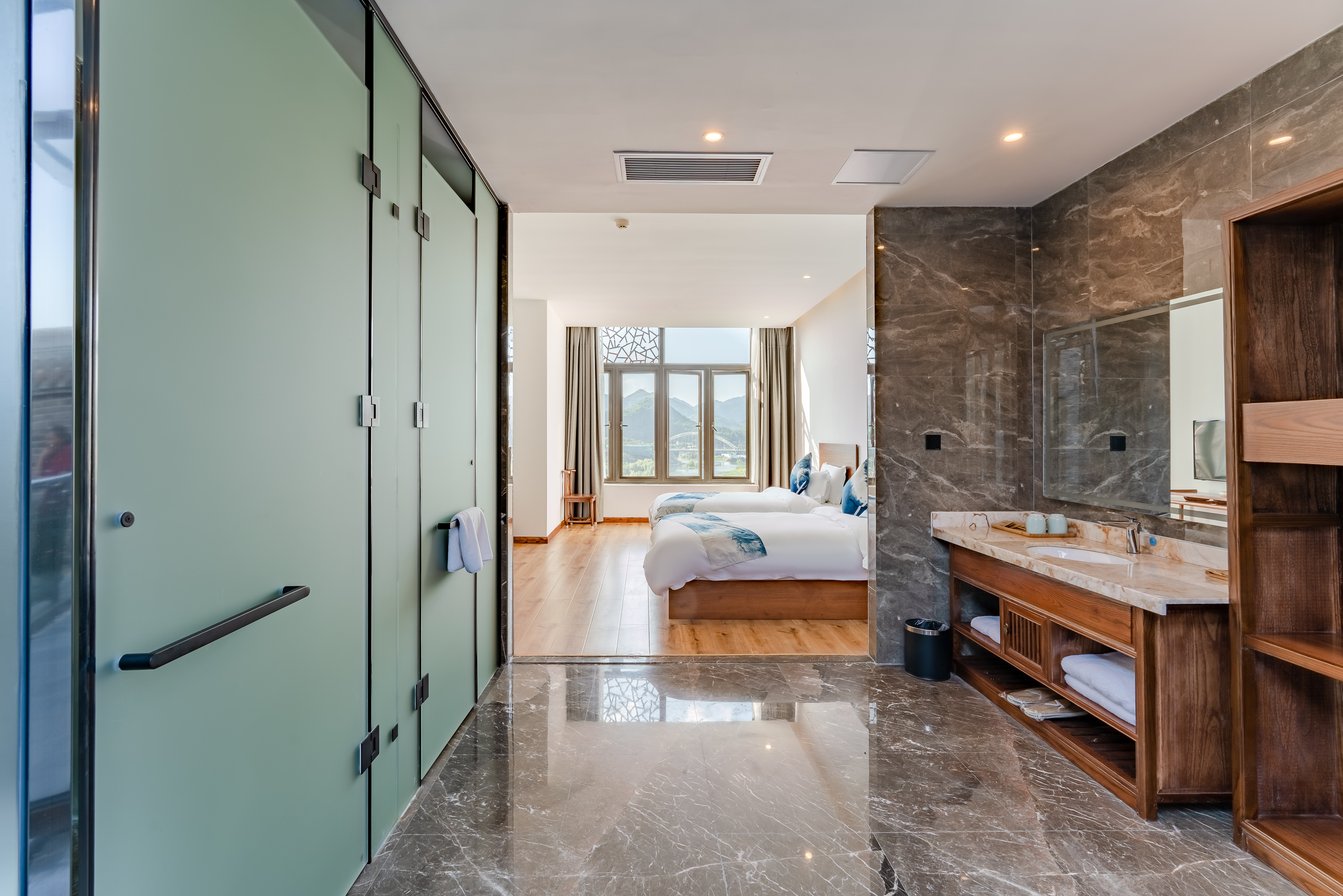 暢和園庭院花園雙床房