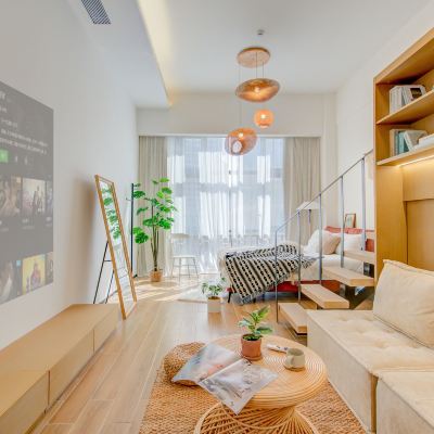 素影loft影音大床房（4K投影&小童玩具&開放式廚房） 素可泰民宿（珠海拱北口岸店）優惠