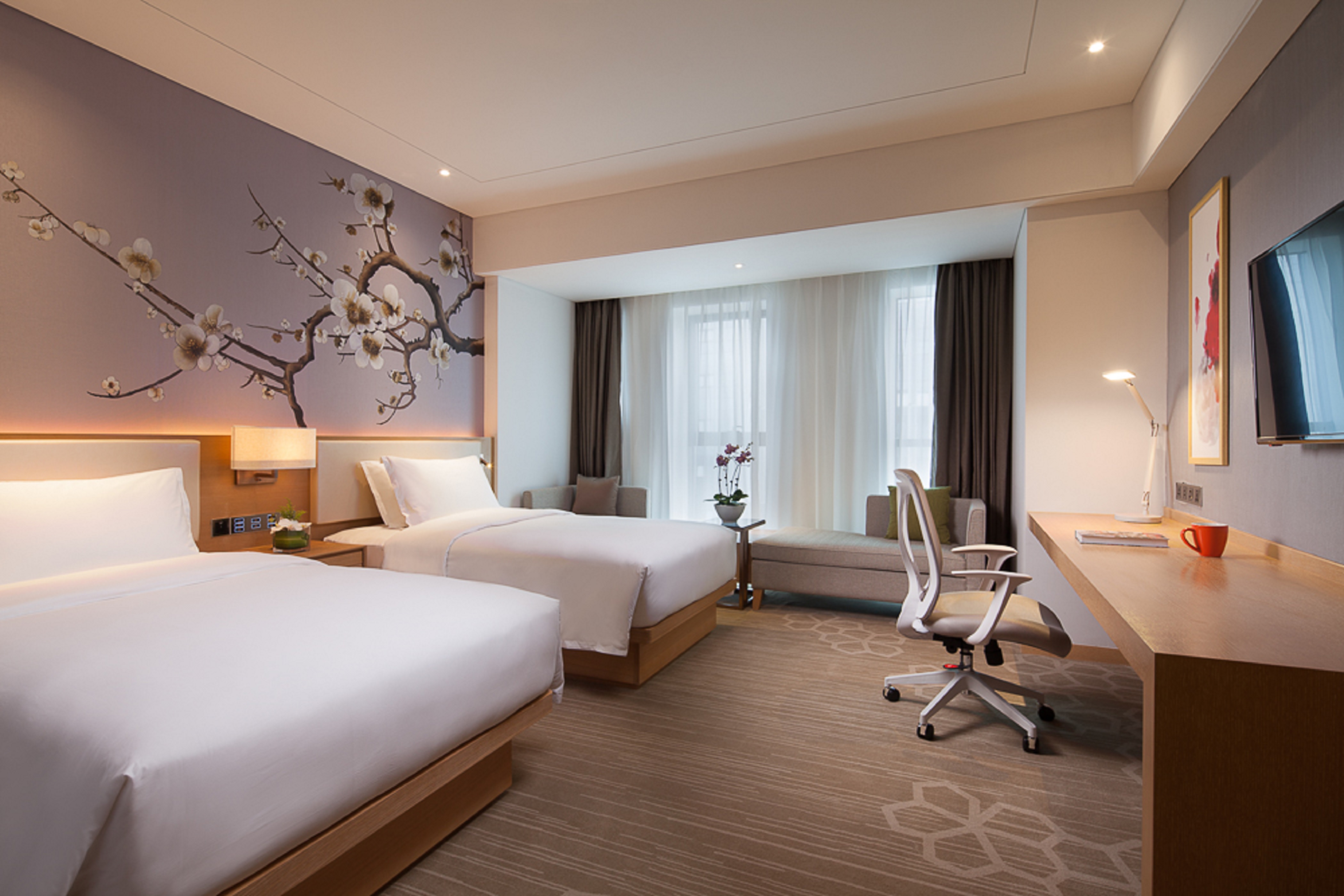 逸居双床房（斯林百兰定制床垫+MINI吧）